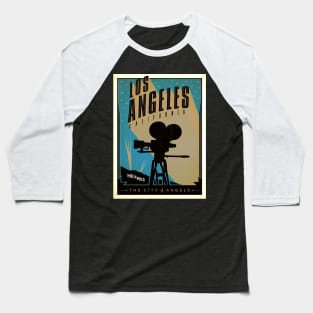 Vintage Travel Poster - Hollywood Baseball T-Shirt